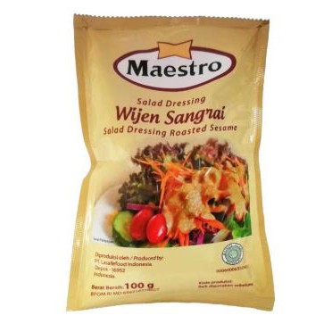 

Maestro Wijen Sangrai Salad Dressing Roasted Sesame 100g - Halal