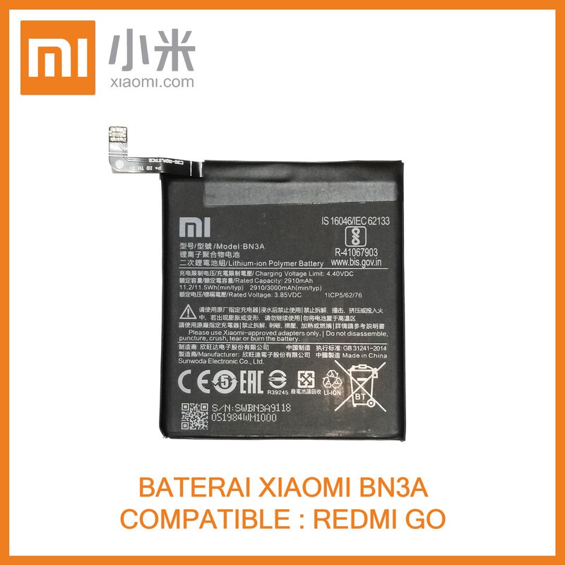 BATERAI XIAOMI BN3A / REDMI GO (ORI)