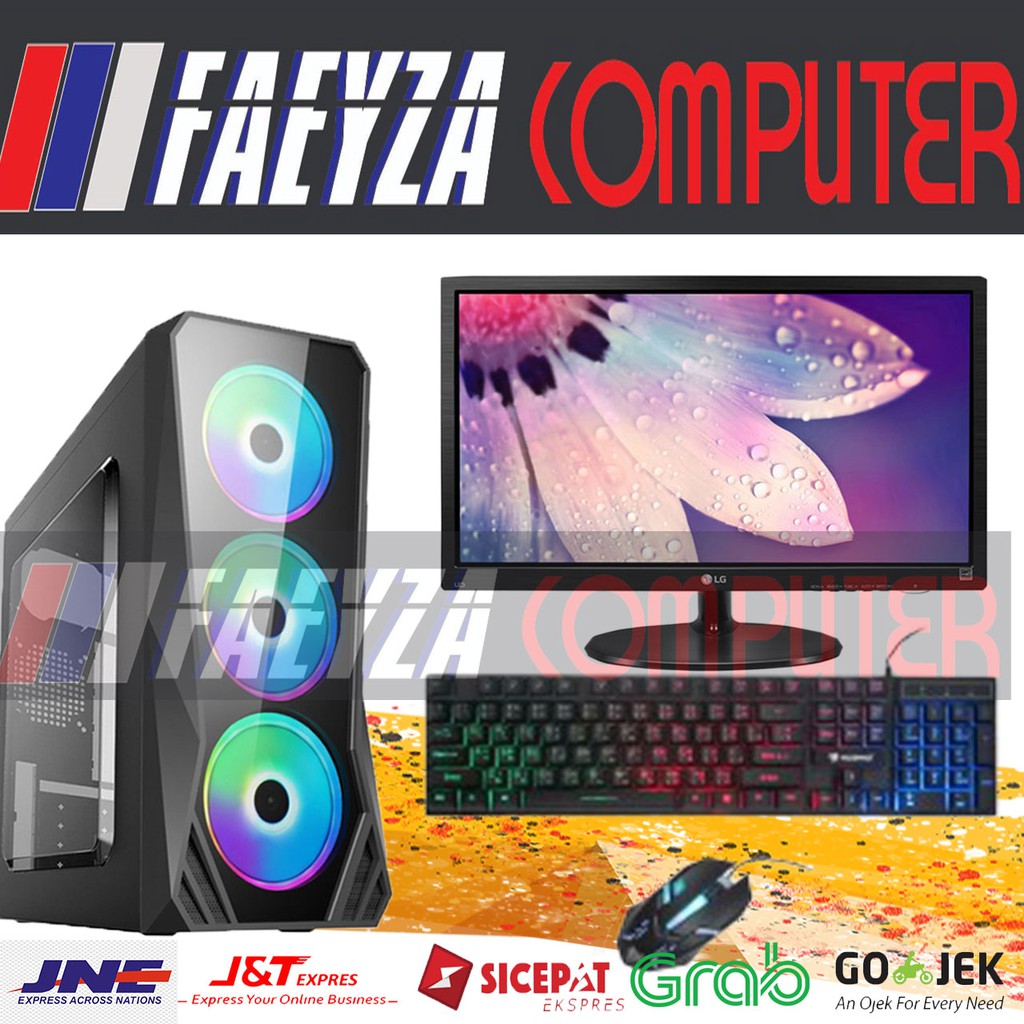 CPU Intel Core i5 3470 Ram 8GB VGA GTX 750ti 4gb - Monitor LED 24inc Full Set