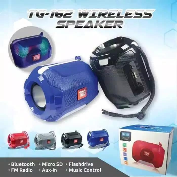 Speaker Bluetooth TG162 Speaker Portable Wireless TG 162 Xtra Bass