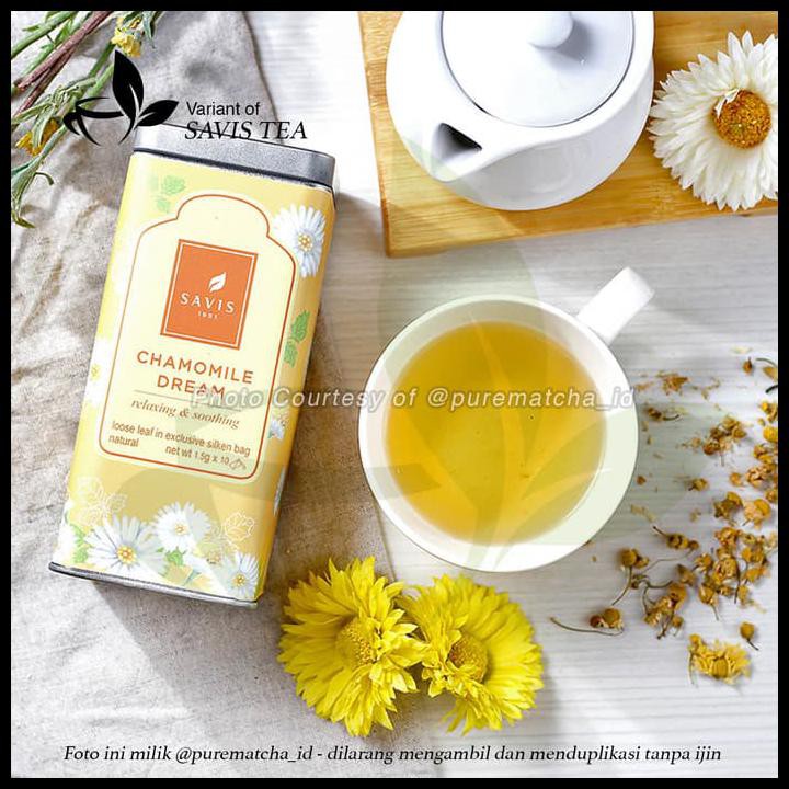 

Savis Tea - Premium Chamomile Dream Tea Sample 1Tb Teh Bunga Tisane