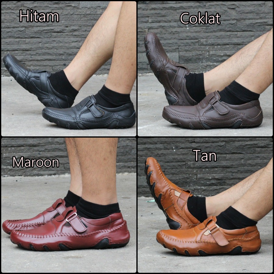 SEPATU FORMAL PRIA KULIT SAPI ASLI EIGHT KETE ORIGINAL FORMAL HITAM / COKLAT / MAROON / TAN