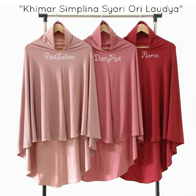 Jilbab simplina syari ori laudya / JIlbab Instan / Bergo Syari Simplina Hijab Instan-7