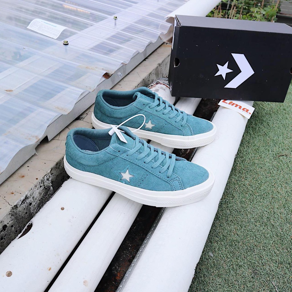 ( BISA COD ) SEPATU CONVERSE ONE STAR CELESTIAL TEAL
