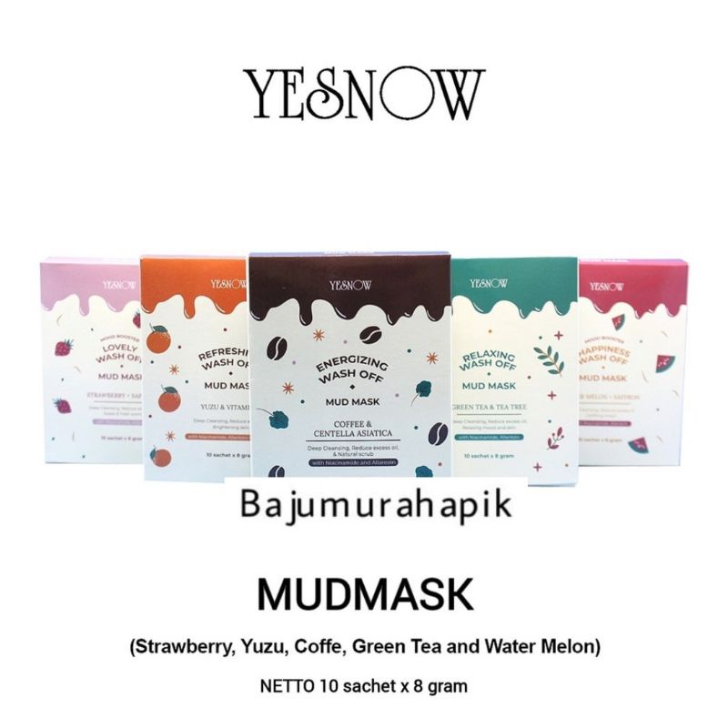 Yesnow Mud Mask/Masker Wajah Lumpur