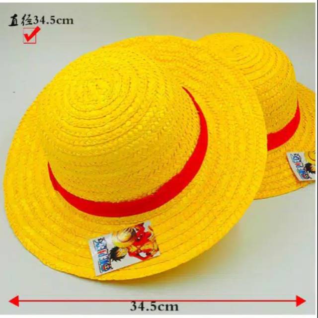 Topi jerami one piece Luffy Anime