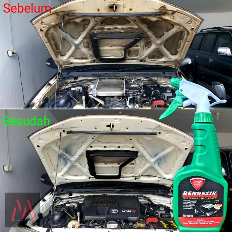 DSC Benresik  multipurpose cleaner pembersih mesin mobil kap mobil,pembersih kerak mesin bonus kain lap microfiber