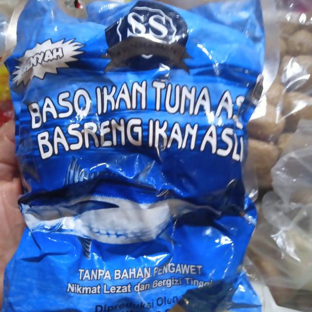 

Baso ikan tuna isi 10 baso
