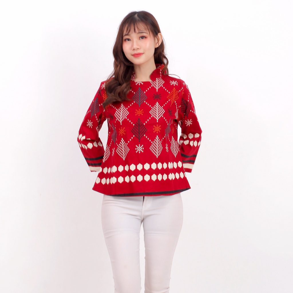 Batik Wanita - Atasan Batik 559 - 974-Red WJ