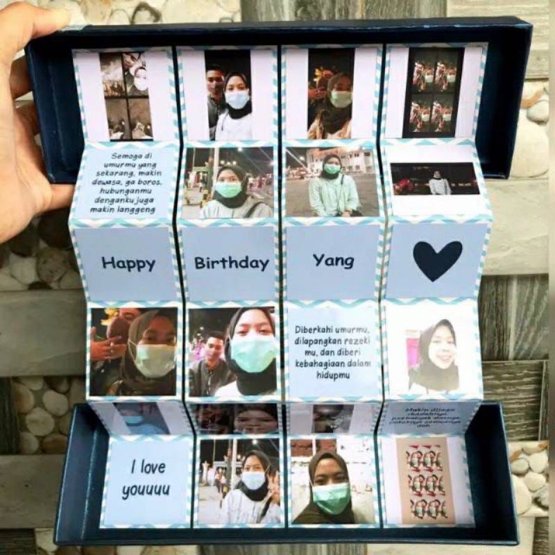 LANGSUNG KIRIM! POLAROID GIFTBOX BOX POLAROID KOTAK KADO WISUDA KADO ULANG TAHUN KADO ANNIVERSARY TERMURAH TERLARIS TERBAIK