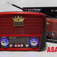 Radio/Music Player 3 Band FM AM SW AC DC+Senter ASATRON R-1095USB