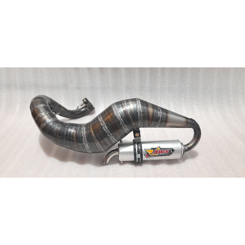 Kenalpot Vespa Racing Model Kuda Laut AWS Racingmuffler