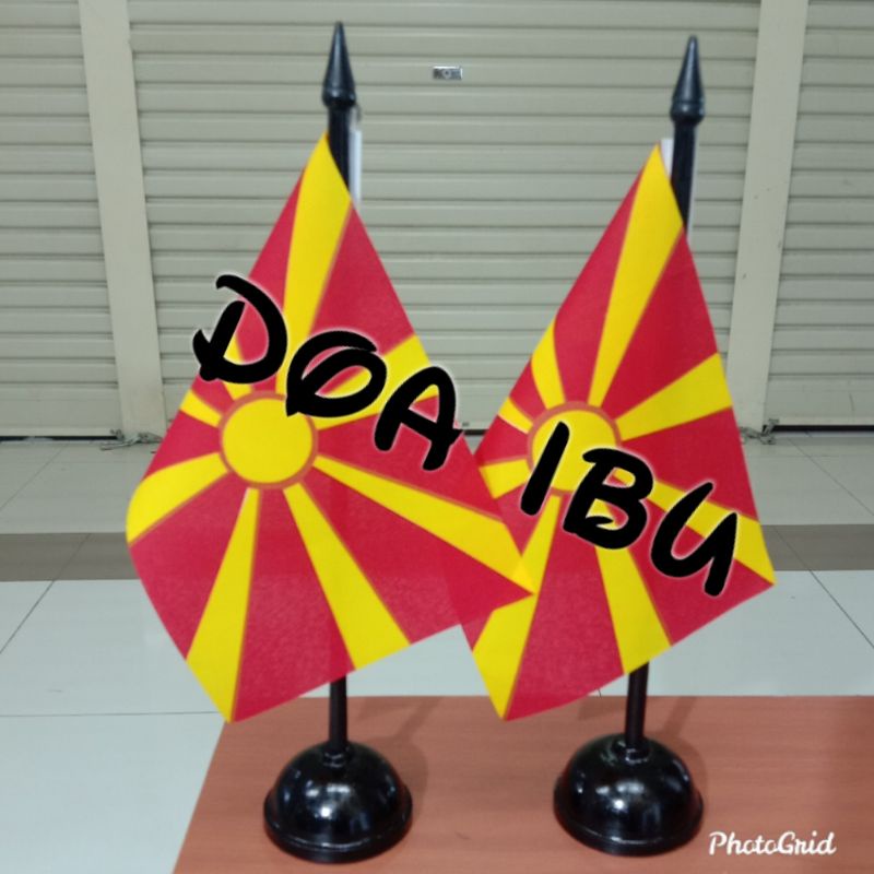 

best seller tiang kayu meja+bendera MACEDONIA ready stock