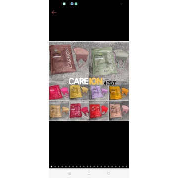 CAREION DUCKBILL 4PLY - MASKER DUCKBILL EMBOS GARIS 4PLY