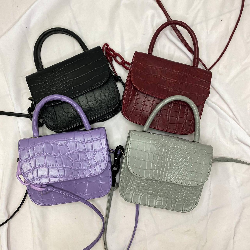 croco medium slingbag