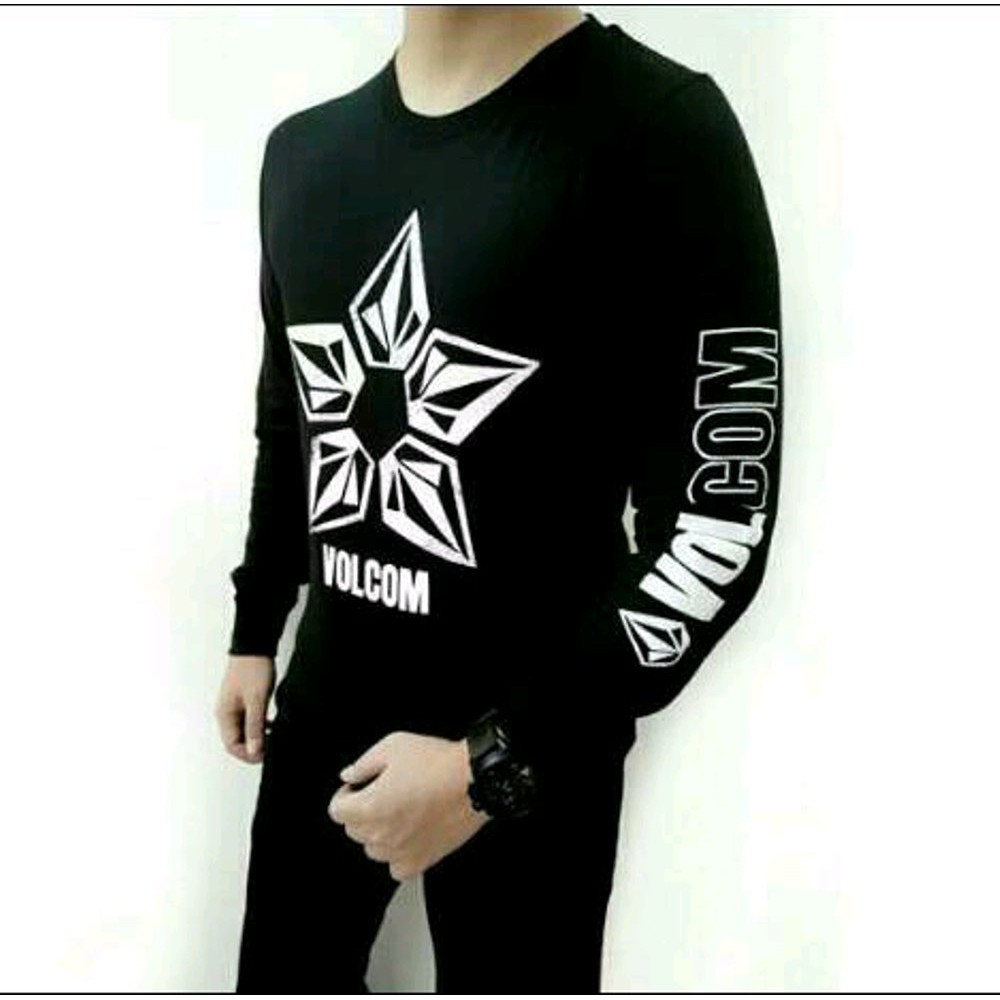 Ready Stok BAJU KAOS LENGAN PANJANG BIG SIZE VOLCOM 2XL 3XL 4XL Diskon