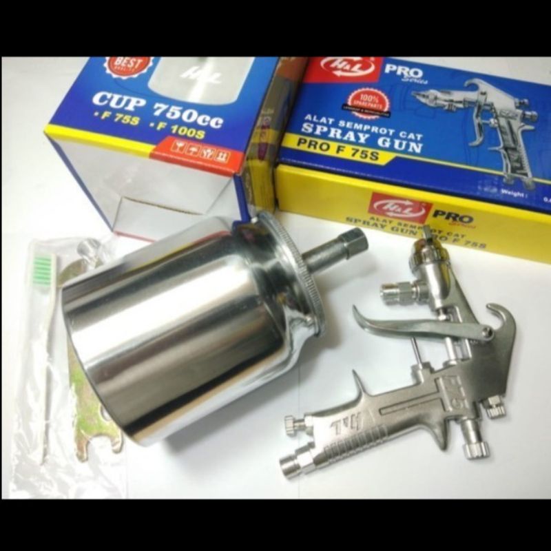 F75 S Alat Semprot Cat Spray Gun Tabung Bawah HL Fantasy F-75 S