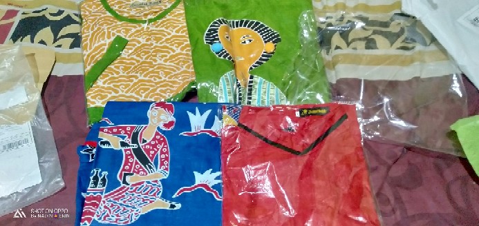 Tunik Jamu Gendong 2 Atasan Batik Kerja Modern Kasual Elegan Kondangan