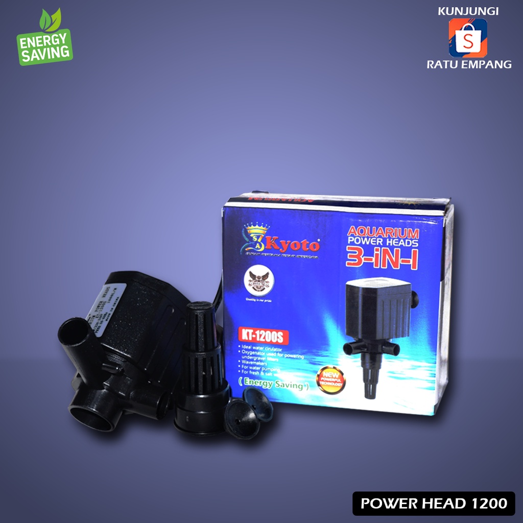 POMPA FILTER CELUP AQUARIUM AQUASCAPE WATT RENDAH  ( 1200 WP ) / POWER HEAD AQUARIUM