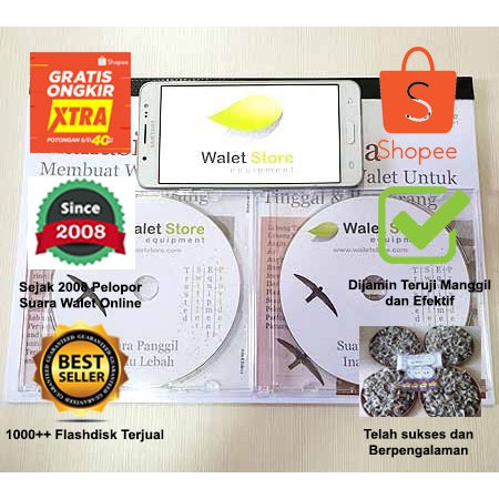 Paket Suara Walet 2 CD Dan 1 Buku