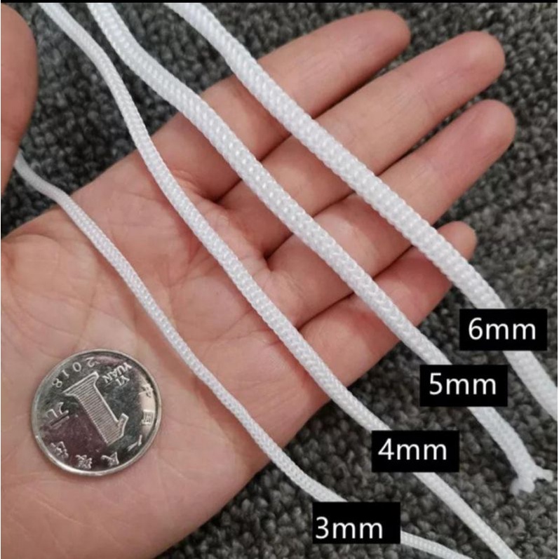 

tali kur putih 4 mm.per meter