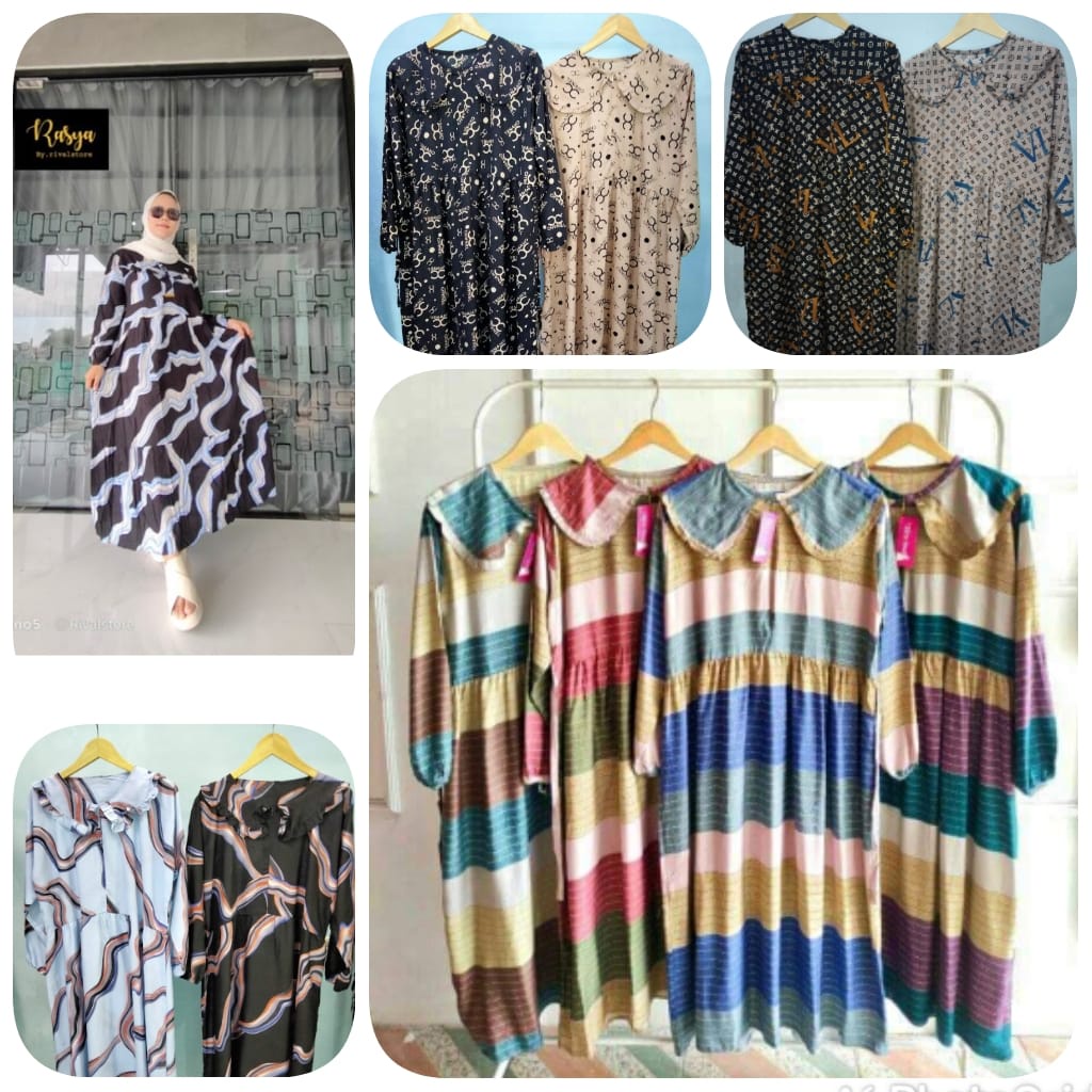 LD 120 MIDI DRESS TERBARU. ANEKA motif dress 2022