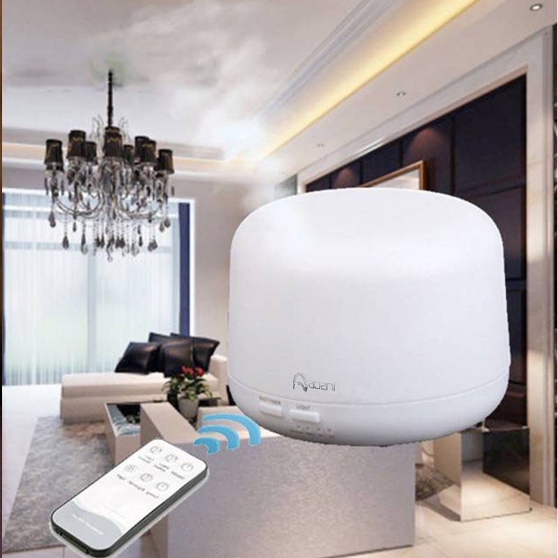 Abeni Humidifier Aroma Diffuser 500ML+ 7 LED Light Purifier  Pelembab udara （Dengan Remote）-8