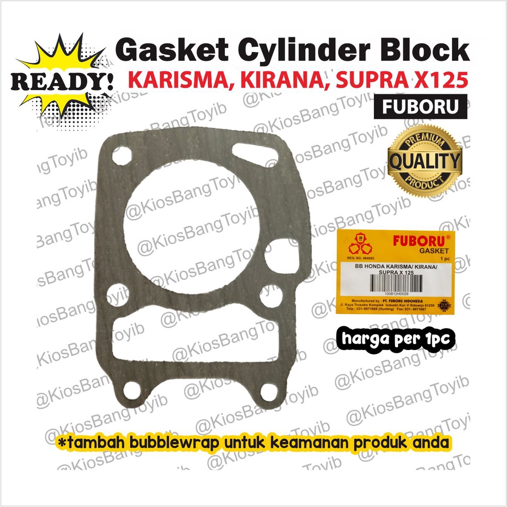 Packing Gasket Cylinder Block (BB) Karisma, Kirana, SupraX125 (FUBORU)