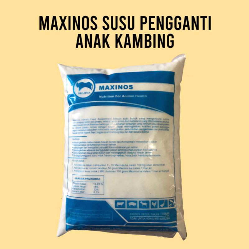 Maxinos dan Brahma - Susu Pengganti Hewan Ternak Sapi Kambing Domba Cempe Pedet