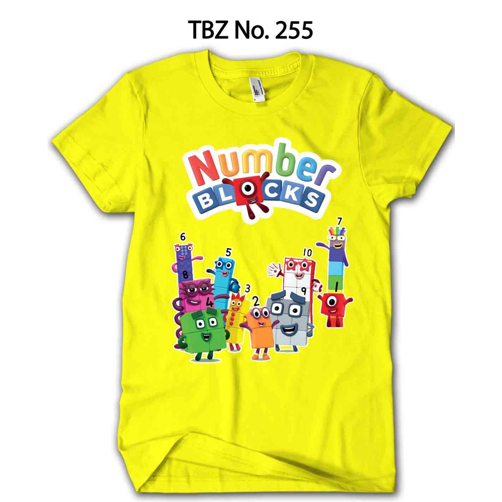 Kaos Numberblocks ANAK Cubes Original Cotton 24s
