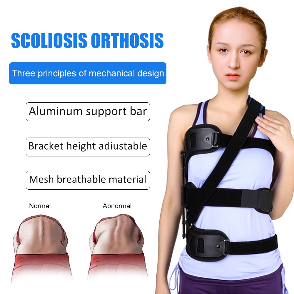 Ober scoliosis brace tandu orthosis fiksasi tulang belakang pasca operasi penjepit fiksasi skoliosis lumbar Disesuaikan Untuk Pemulihan Pasca Operasi Punggung Untuk Orang Dewasa