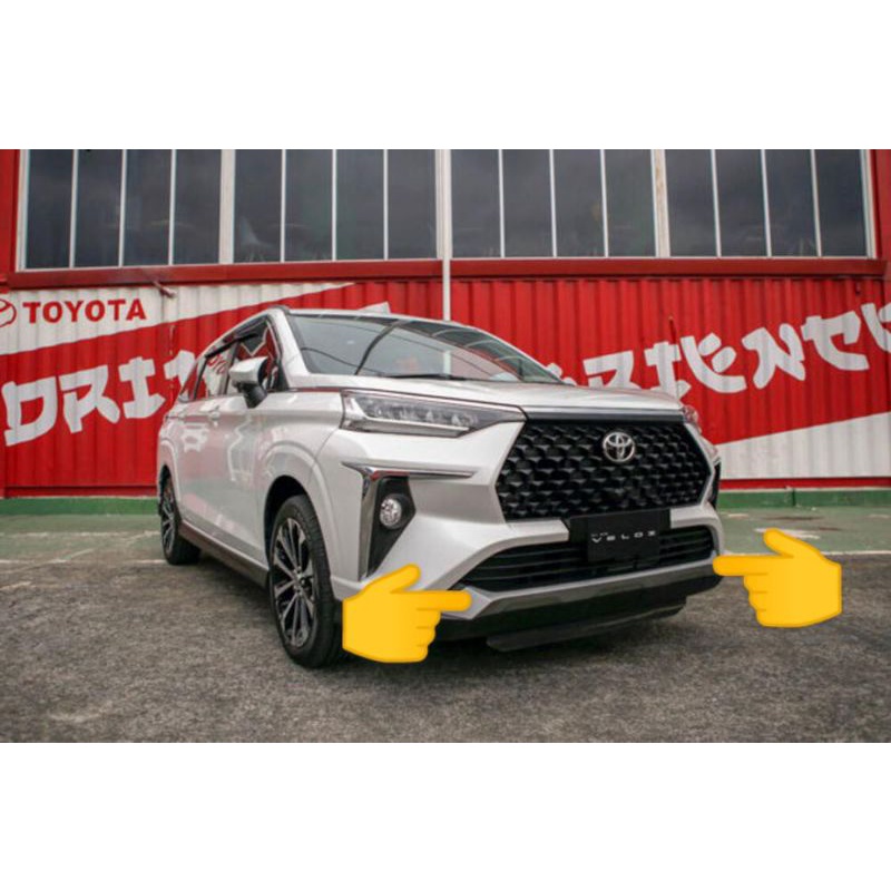 Cover Spoiler Moulding bemper BUMPER depan bawah avanza veloz 2022 original