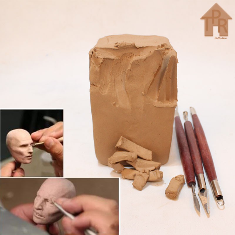 Tanah Liat Untuk Modeling / Sculpting - Stoneware G1000, 500gram.