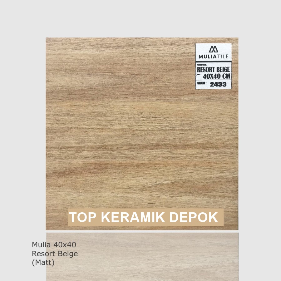 Keramik Lantai Mulia 40x40 Resort Beige Kw 1