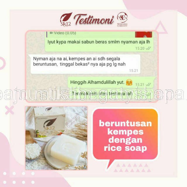 SABUN BERAS HERBAL SR12 TERLARIS..!! RICE SOAP / SABUN JERAWAT BPOM / KULIT BERMINYAK &amp; SENSITIF