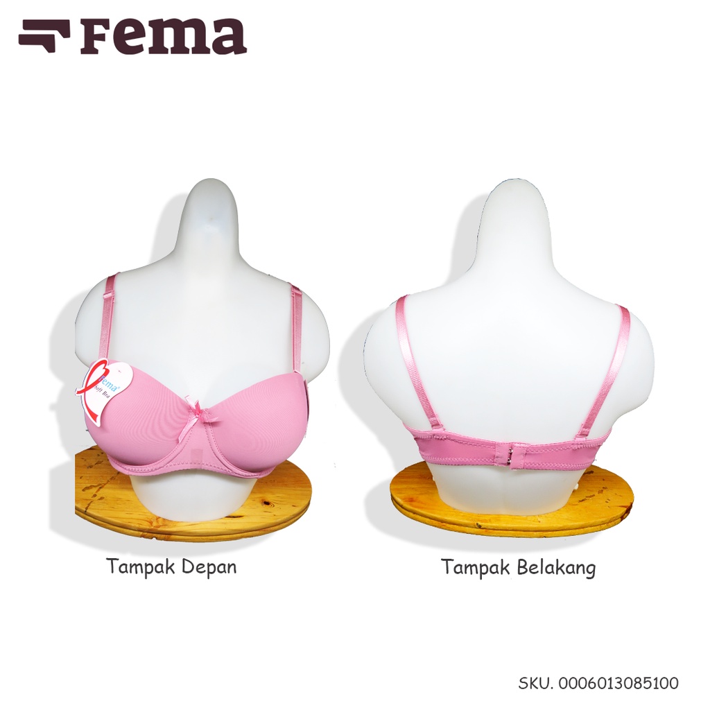 FEMA Official Shop Ecer 1 pcs Bh Bra 8510/8511 Full Cup Push Up Polos Renda Import