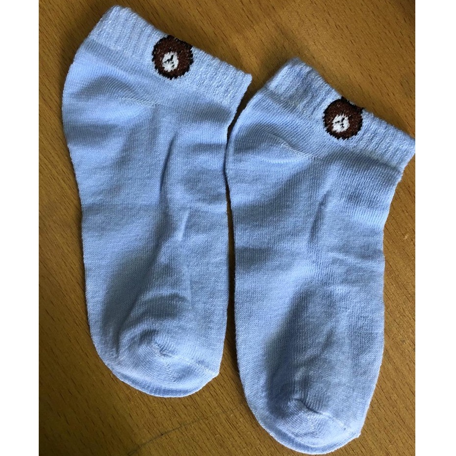 ⭐Bobastore⭐ Kaos Kaki Karakter Beruang Ankle Dewasa Kaus Kaki Motif Bear Korea Unisex Murah r109-MOTIF 1 BIRU MUDA
