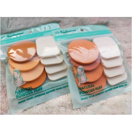 SPONS BEDAK NALAMEI ISI 8 PCS / NEW SPONS BEDAK NALAMEI ISI 8 PCS TERMURAH / Spon Puff Air Cushion / Spons Puff/ Spons Foundation / Spon Bedak/ Sponge Make Up Import