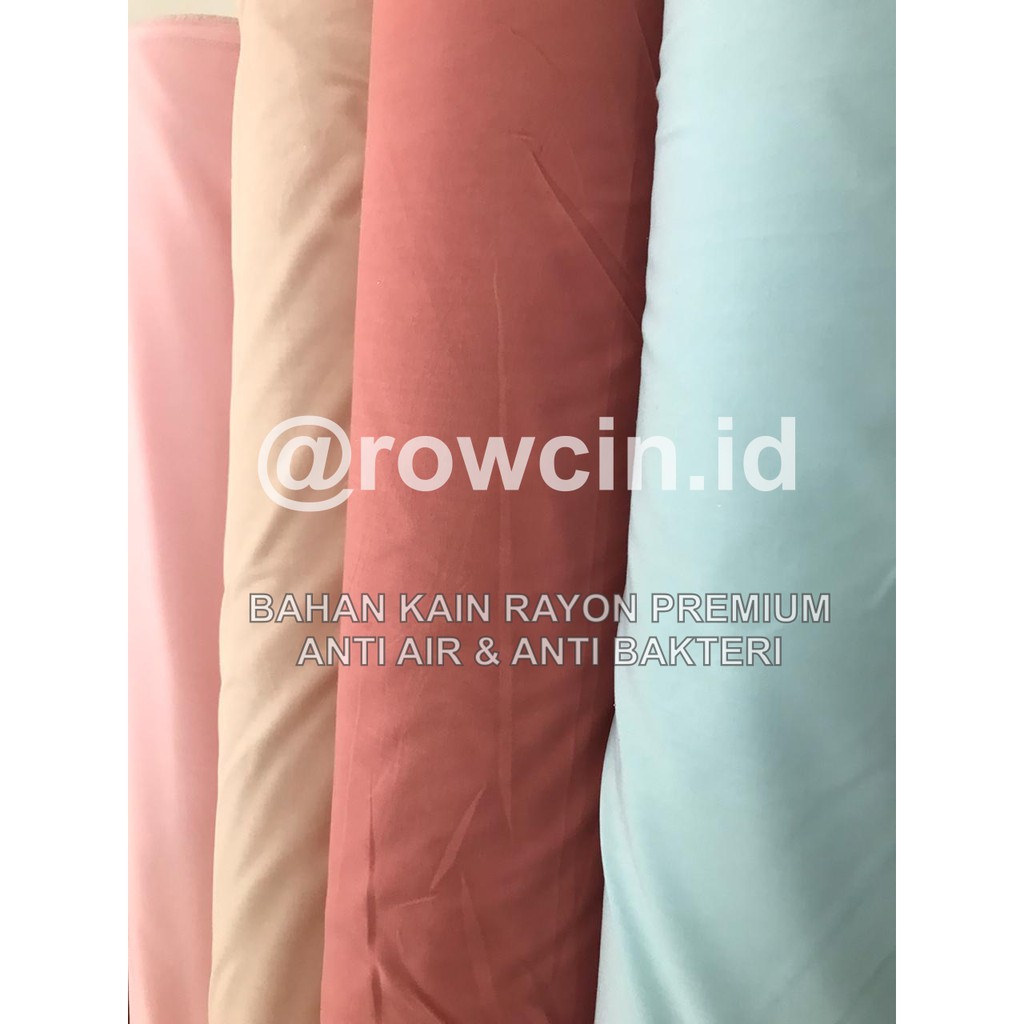 BAHAN KAIN RAYON PREMIUM ANTI AIR &amp; ANTI BAKTERI LEMBUT KATUN HARGA PER 0.5 METER ATAU 1/2 METER