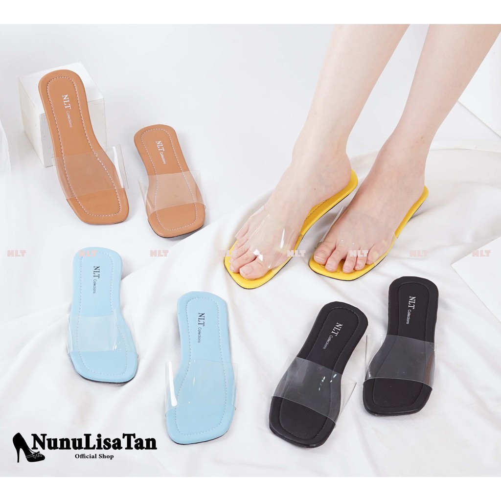 NunuLisaTan - Bayar Di tempat Sandal Wanita Korea Teplek Sendal MUMER