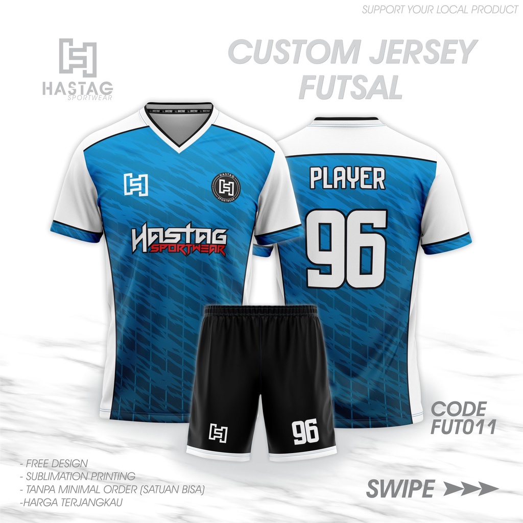 Jual Bisa Satuan Jersey Futsal Sepak Bola Custom Full Printing Free Desain Shopee Indonesia