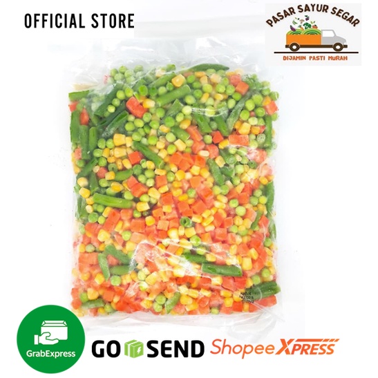 

Vegetable Mix 4 Way (Jagung,Kacang Polong,Wortel,Buncis) PREMIUM @1kg