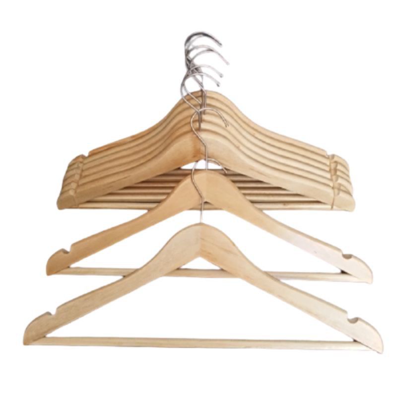 Hanger Kayu Ada Plang Dewasa PER PCS Hanger Kayu Plang Dewasa Hanger Kayu Natural Hanger Butik Gantungan Baju Kayu Butik Gantungan Baju Butik Hanger Kayu Celana Hanger Celana Gantungan Celana