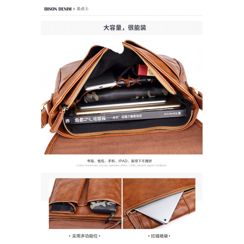 [ORIGINAL] ETONWEAG Tas Selempang Pria Kulit Soft PU Leather Shoulder Bag Import Korean Style