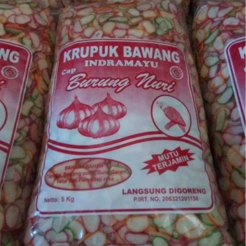 

kerupuk bawang mentah langsung goreng