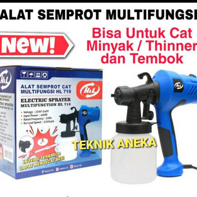 SPRAY GUN ELECTRIC H&L 719 ALAT SEMPROT CAT ELEKTRIK
