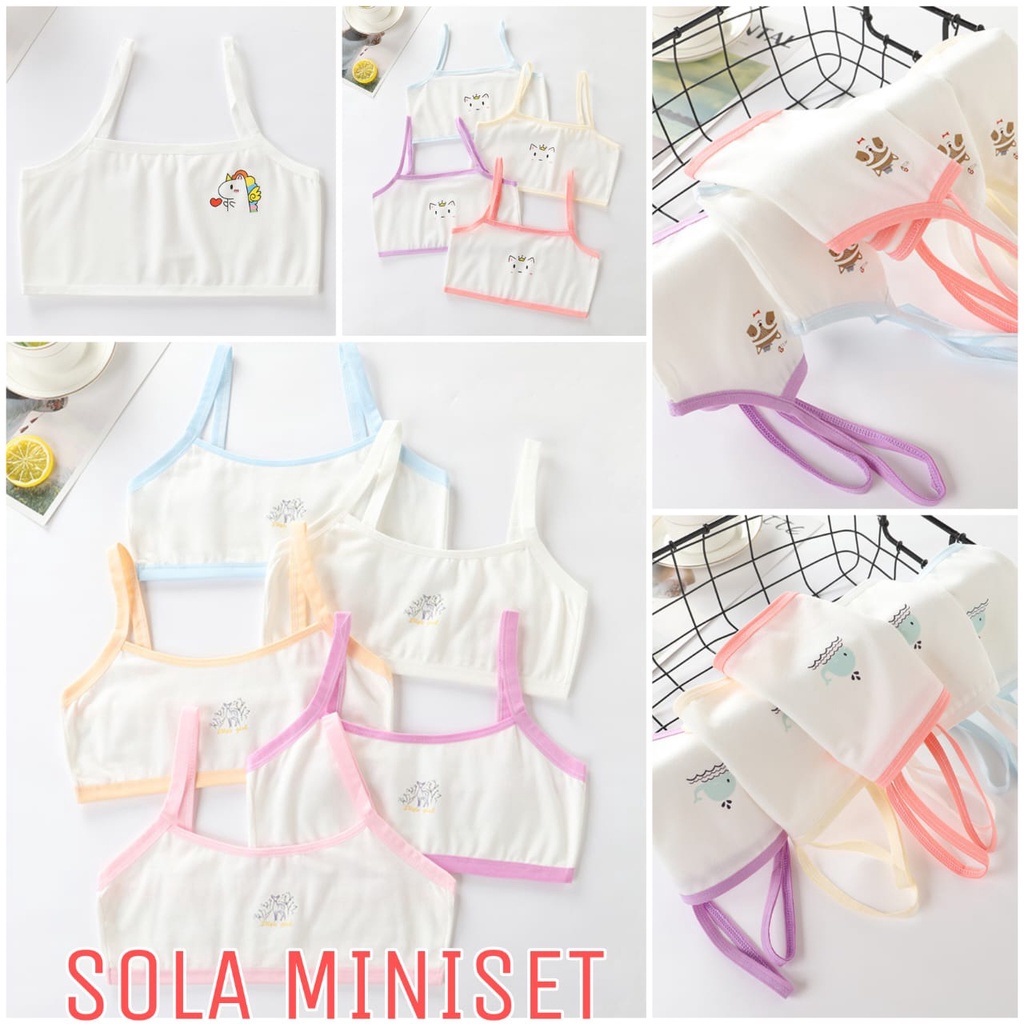 MINISET ANAK SD SMP REMAJA CEWEK KATUN IMPORT ADEM NYAMAN NOT SOREX PAKAIAN DALAM ANAK PEREMPUAN