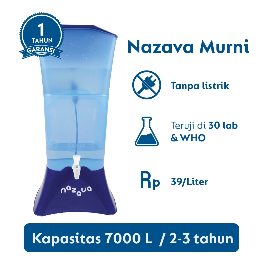 Jual Nazava Murni Water Purifier Filter Air Siap Minum Indonesia