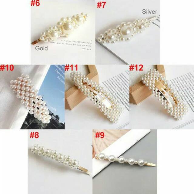 Jepit pearl hairpin hairclip korea jepit rambut mutiara