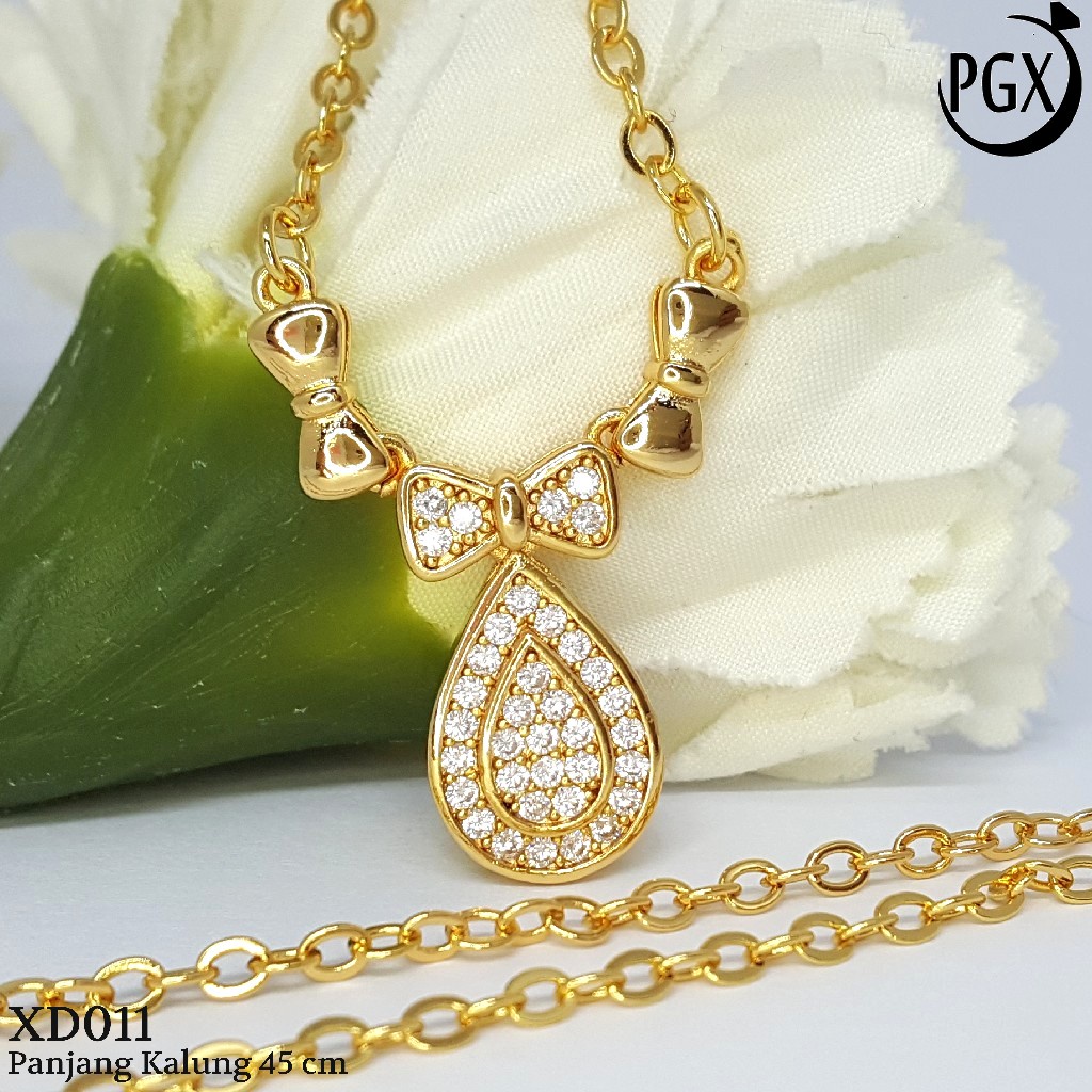 PGX Kalung Wanita Xuping Perhiasan Lapis Emas Aksesoris Fashion Premium - XD044